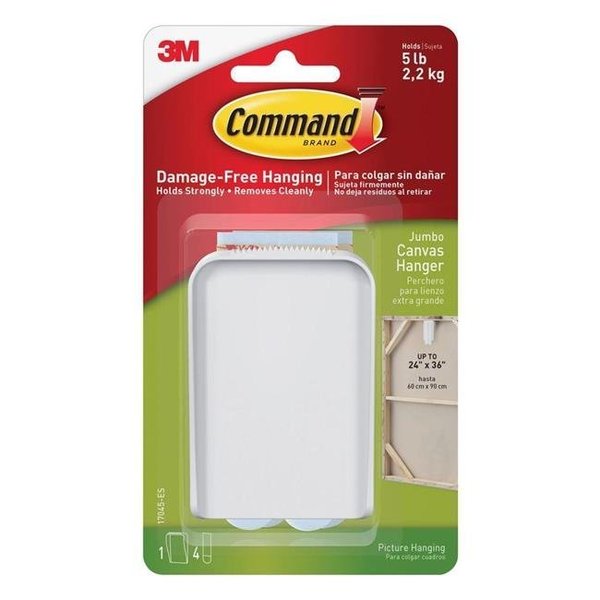3M 3M 212916 Command Jumbo Canvas Picture Hanger Pack of 4 212916
